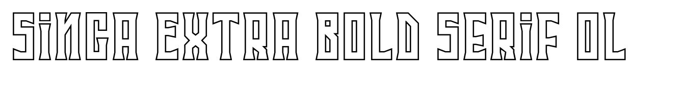 Singa Extra Bold Serif OL